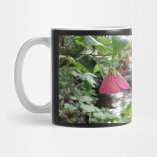 Purple bell flower bokeh garden Mug